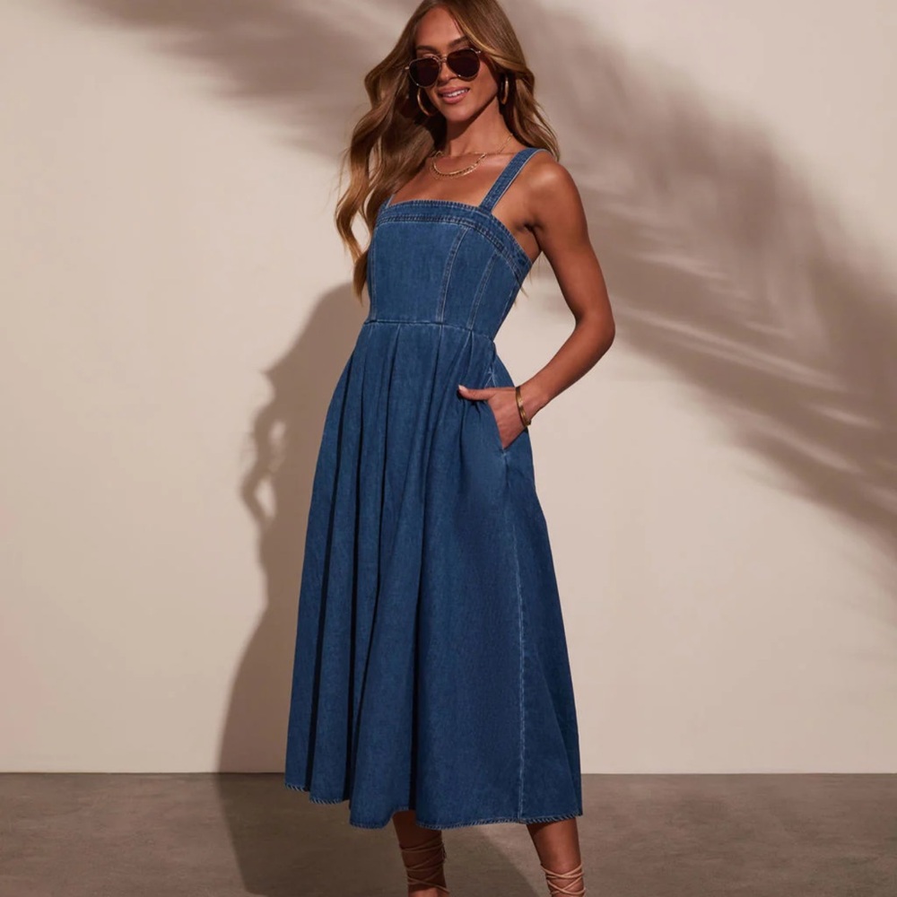 Vici Blue Denim Dress